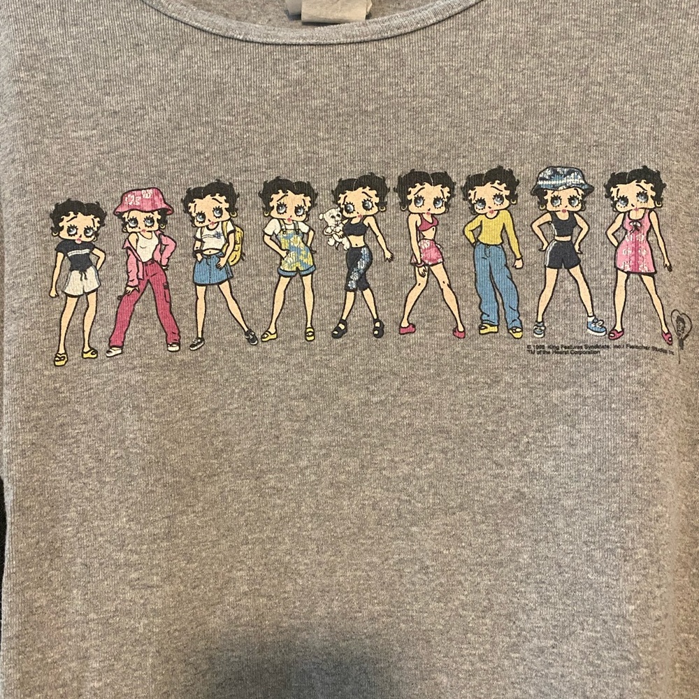 Betty boop cropped shirt